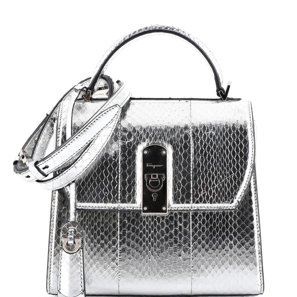 Boxyz Top Handle Bag Snakeskin Medium | Rebag