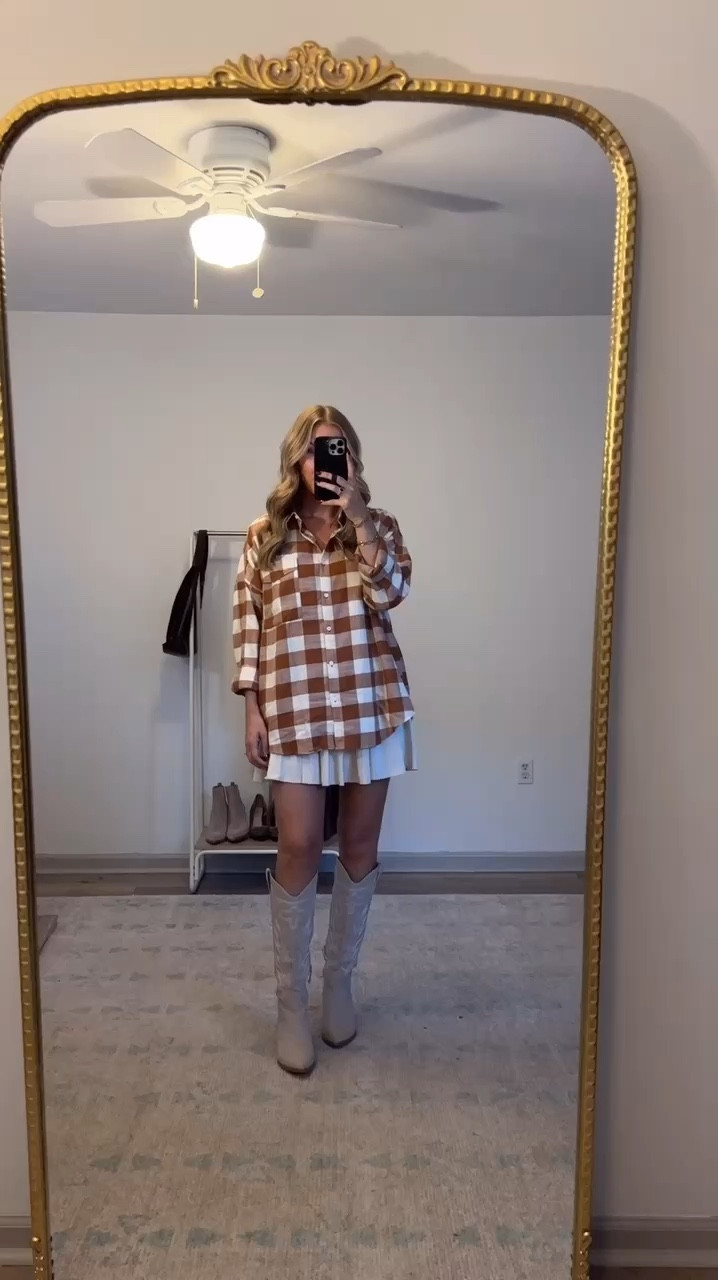 Fall date night outfit! 

Fall outfit 
Flannel 
Suede 
Boots
Moreewithmo 

#LTKOver40 #LTKSeasonal #LTKShoeCrush