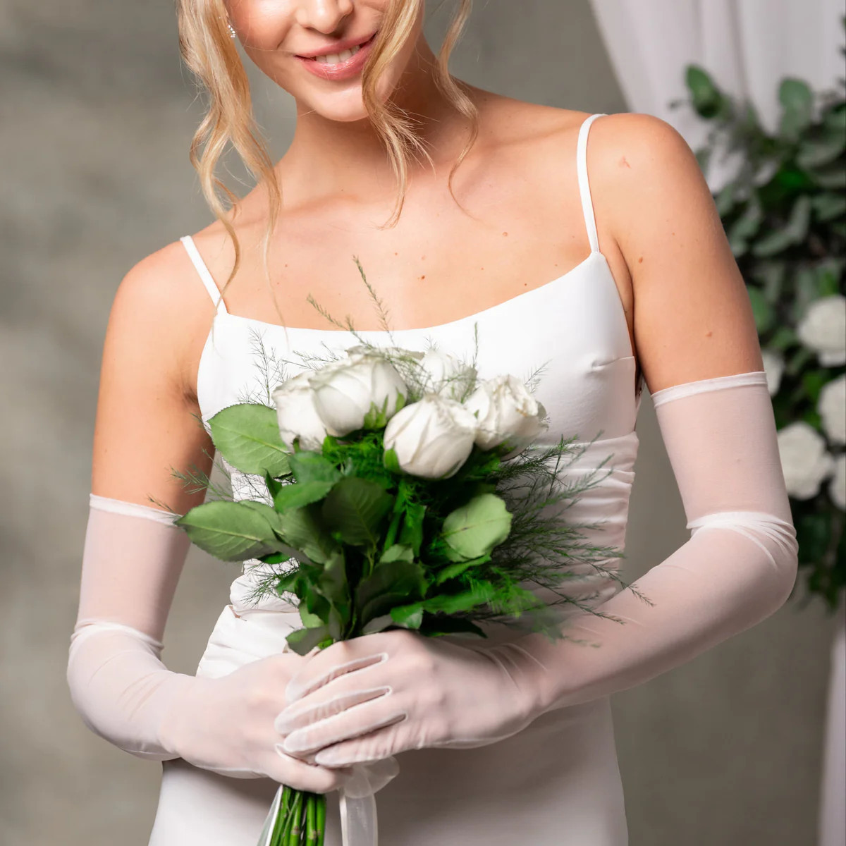 Tulle Opera Gloves - Arabella | Cornelia James