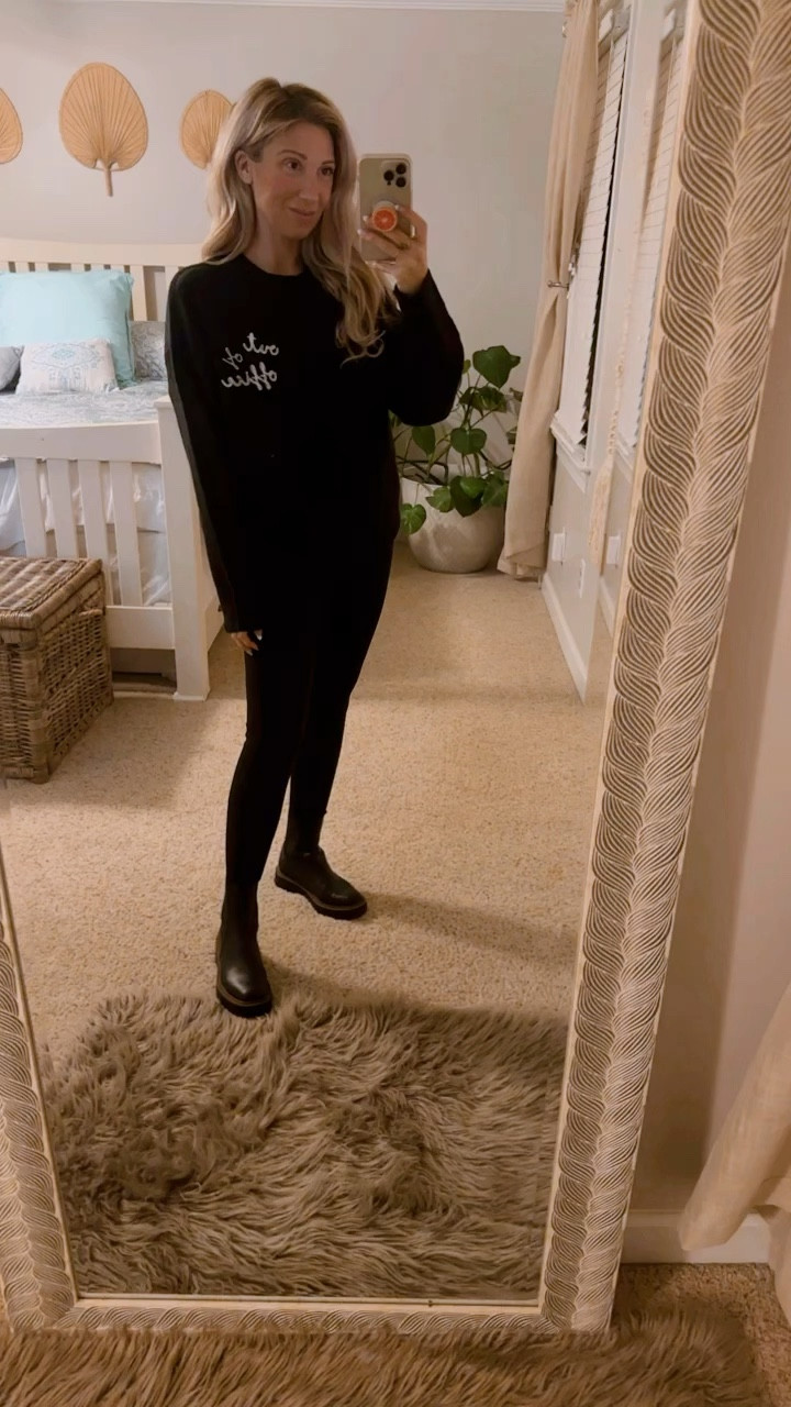 Super cute fuzzy Out of Office Sweatshirt from Target. On sale right now for $20. Wearing an XL for a relaxed fit. 

Gift guide 
Holiday gifts 
White elephant 
Secret Santa 
Holiday outfit 

#LTKGiftGuide #LTKHoliday #LTKunder50