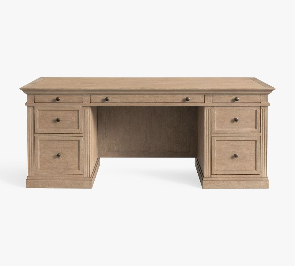 Livingston 75" Executive Desk with Drawers | Pottery Barn (US)