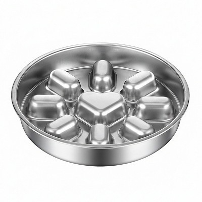 Alilang Stainless Steel Slow Feeder Dog Bowl with Anti-Gulp Design, Wide Rim, Easy Clean | Target
