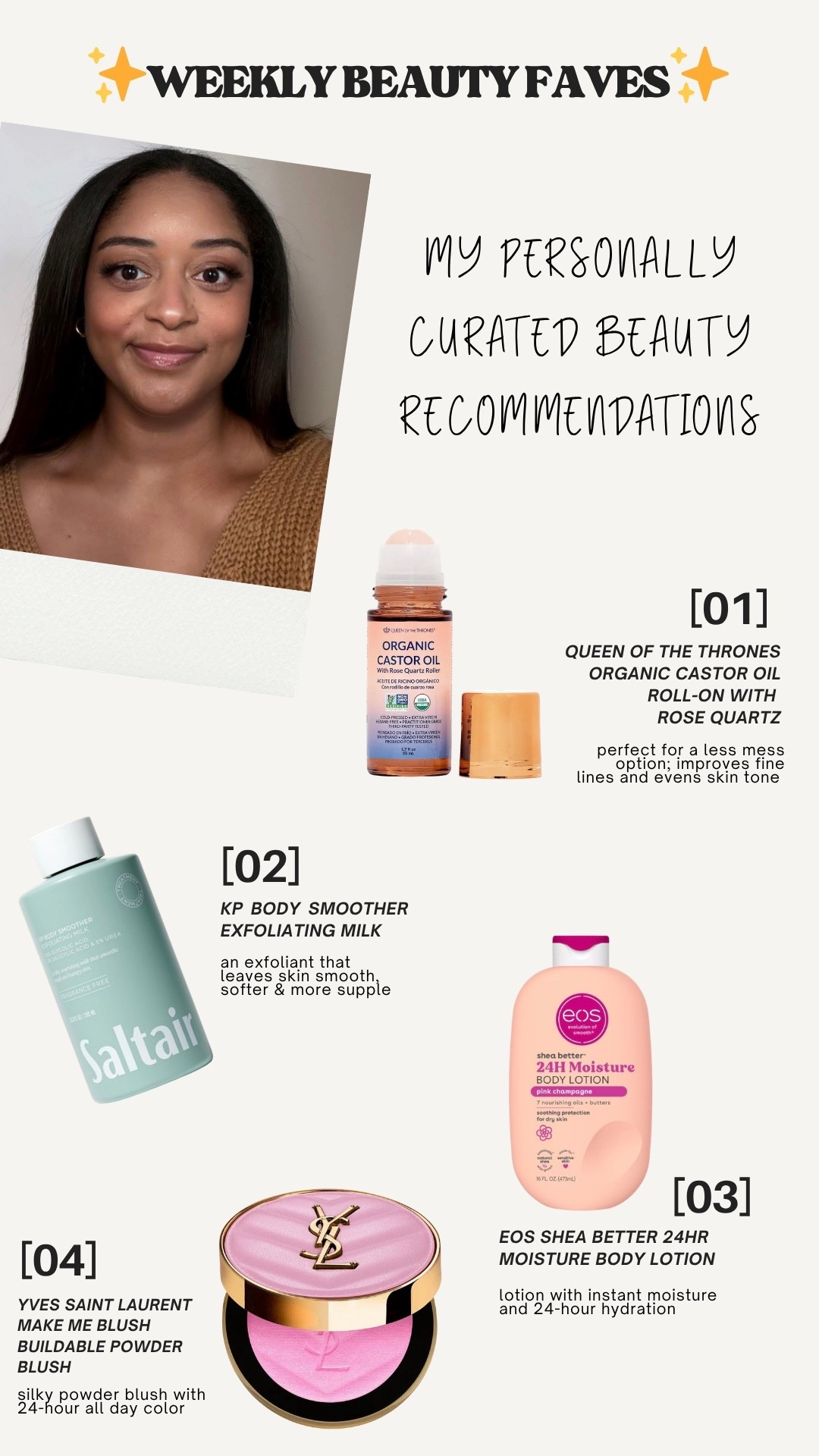 Weekly Beauty Faves #3 - Newsletter Picks

#LTKdayinmylife #LTKgrwm #LTKBeauty