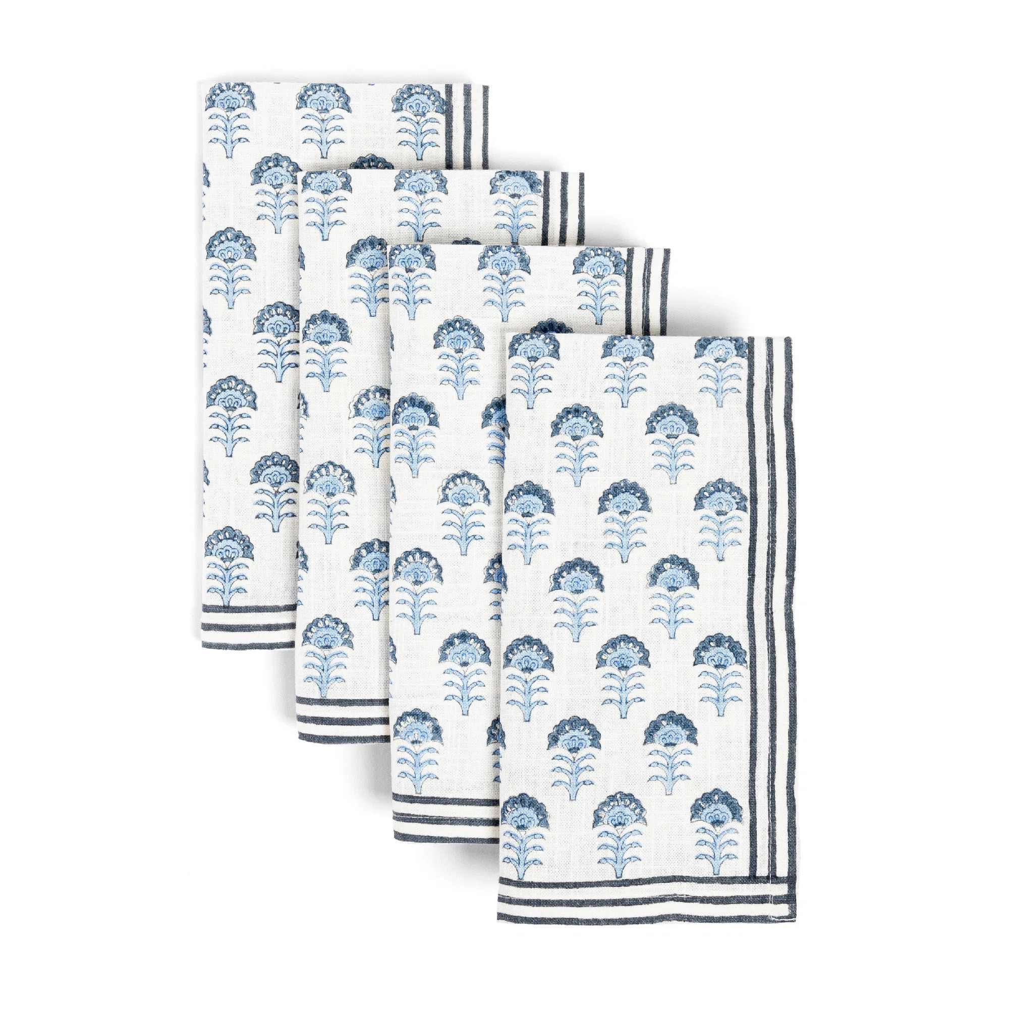 over&back Hand-Blocked Printed Cotton Cloth Napkins & Reviews | Wayfair | Wayfair North America