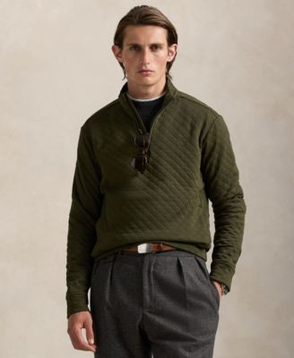 Men's Quilted Double-Knit Jersey Pullover | Macy's