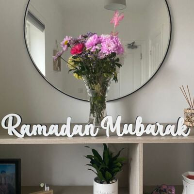 Ramadan Mubarak Table Sign | Customisable Colours Wooden Table Decoration Eid  | eBay | eBay UK