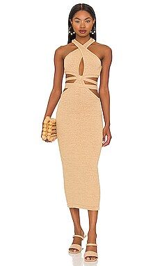 Cult Gaia Aziza Dress in Sand from Revolve.com | Revolve Clothing (Global)