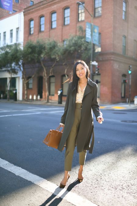 Mixed olive tones! Coat is available in new colors. Linked here!

#springoutfit
#workwear
#officeoutfit
#workoutfit
#springworkwear

#LTKSeasonal #LTKworkwear #LTKstyletip