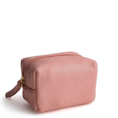 Vera Bradley Women's Leather Mini Cosmetic Bag Coral Cloud | Target