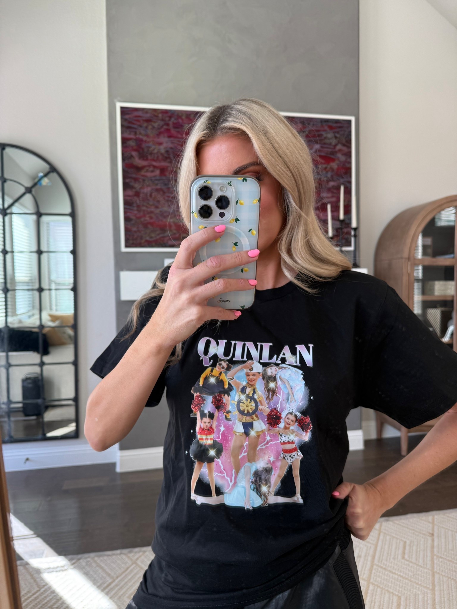 Dance mom tshirt with daughters dance pictures on it! Could be worn to dance competitions, recital, sporting events, cheer you name it 

#LTKmomlife #LTKootd #LTKdayinmylife