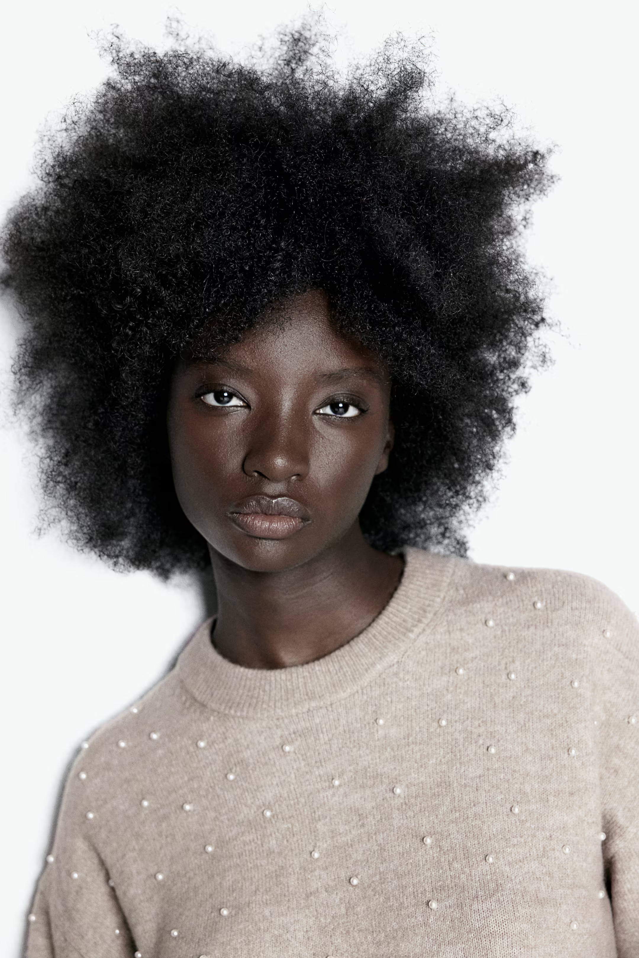 Embellished Sweater - Cream/beads - Ladies | H&M US | H&M (US + CA)