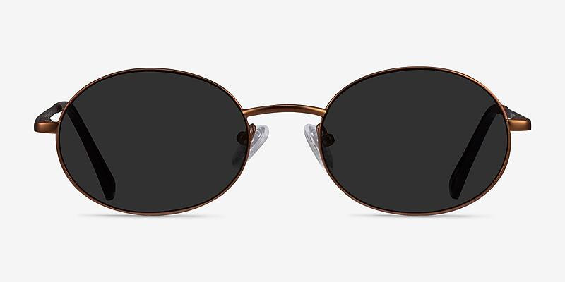 Culture - Oval Bronze Frame Prescription Sunglasses | Eyebuydirect | EyeBuyDirect.com