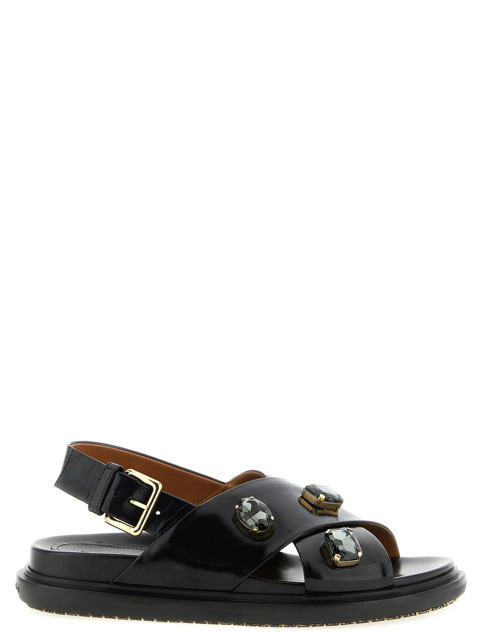 Marni Fussbett Sandals — Black - EU36/US6 | Italist Inc.