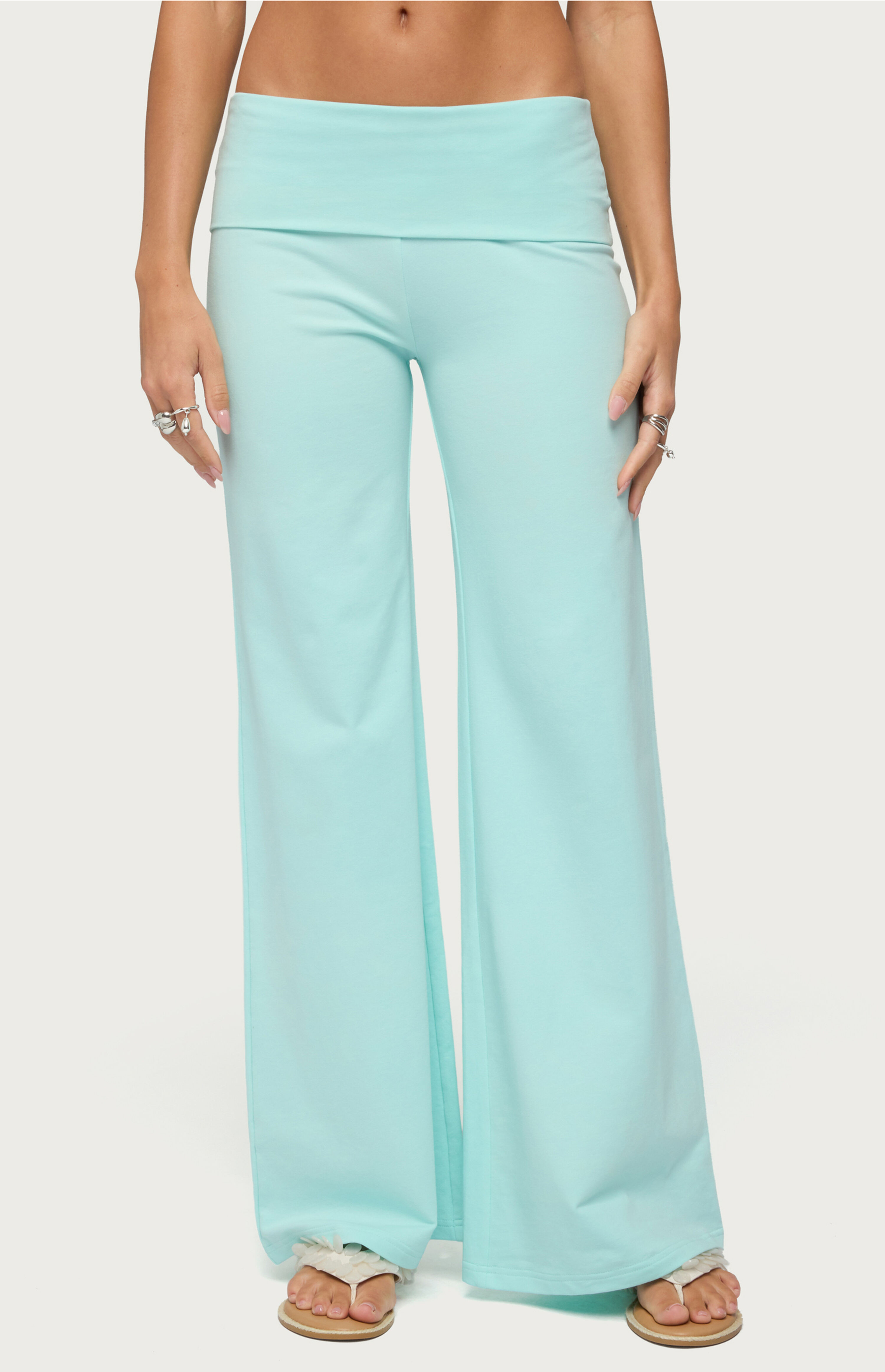 Edikted Wide Leg Foldover Pants | PacSun