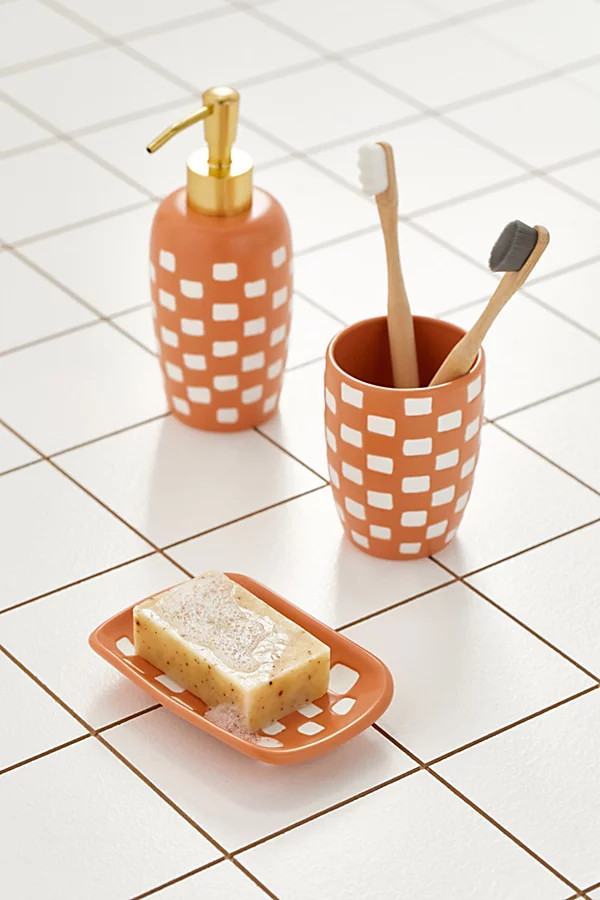 Check Ceramic Soap Dish | Urban Outfitters (US and RoW)