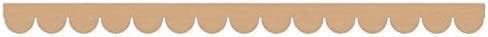 2 Pack of 24 Inch Unfinished Wooden Scalloped Moulding Trim (2, 24 Inch) | Amazon (US)