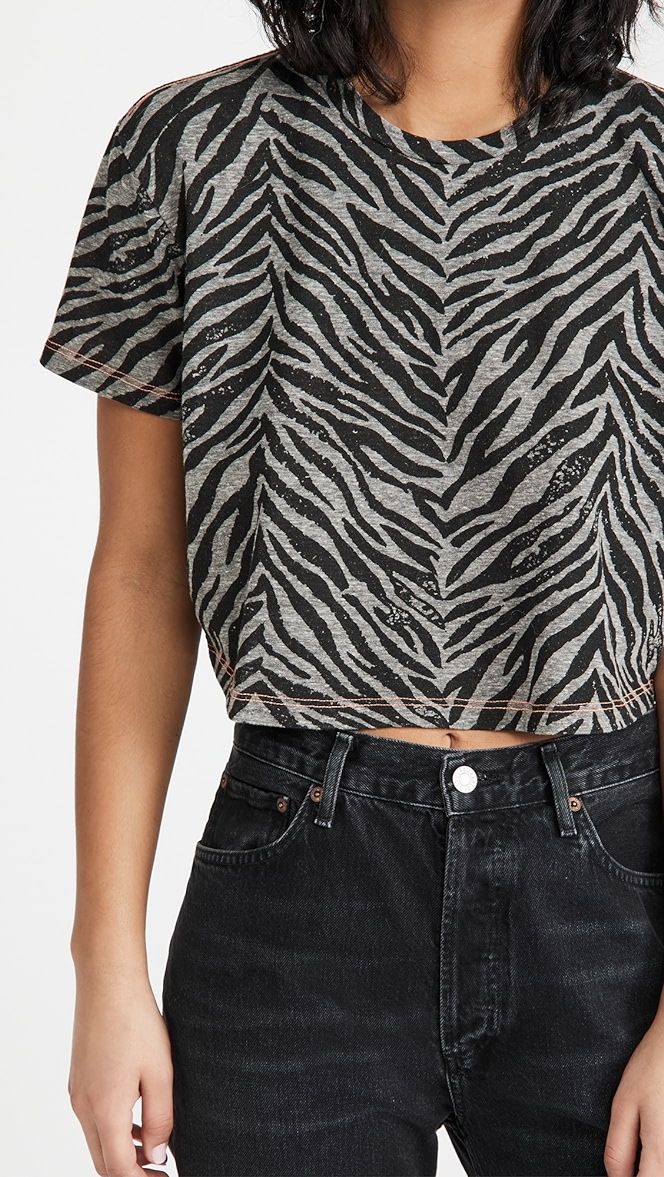The Short Sleeve Slouch Cropped Tee | Shopbop