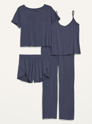 Sunday Sleep 4-Piece Set for Women | Old Navy (US)