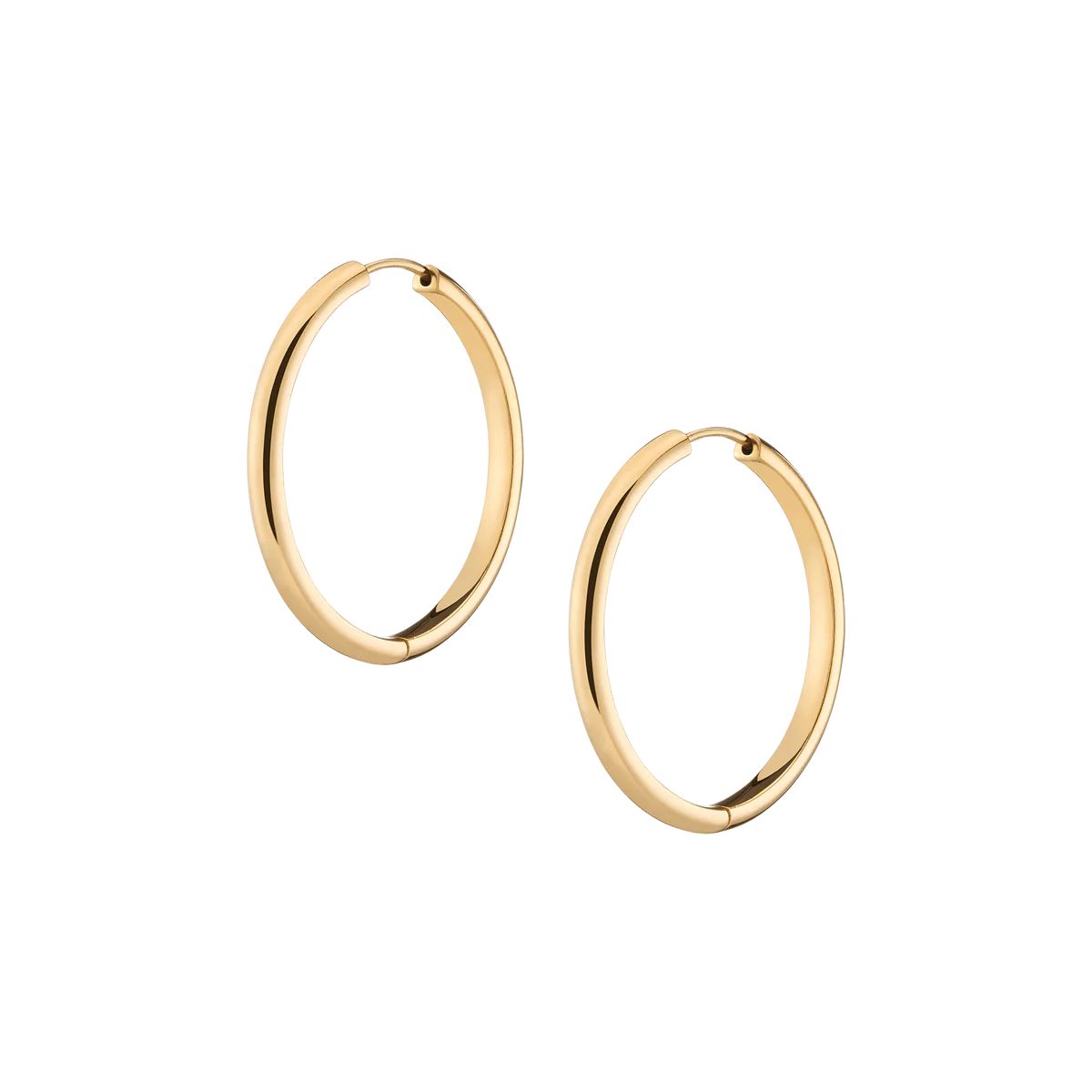 Large Endless Gold Hoop Earrings | AUrate New York