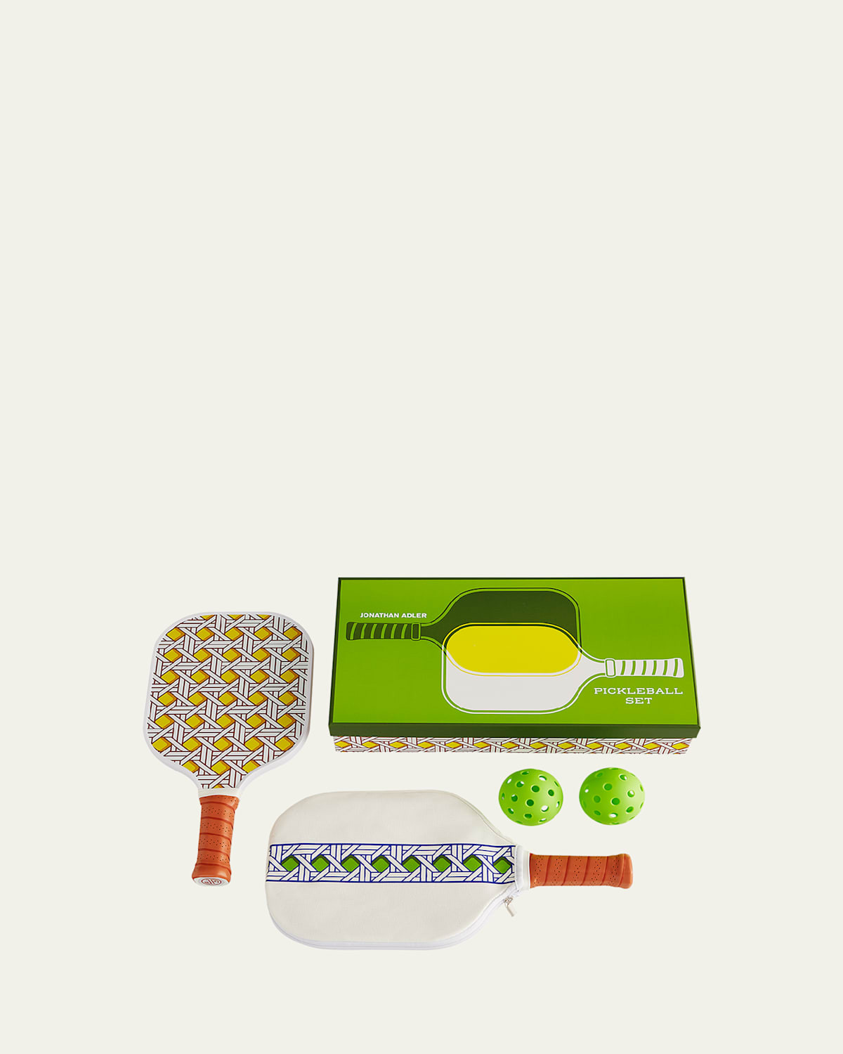 Basketweave Pickleball Set | Bergdorf Goodman