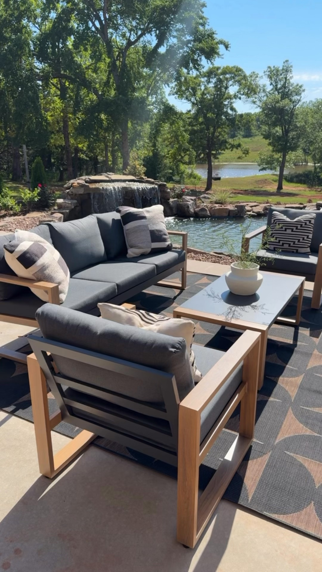 My patio has never looked better and of course NOW the outdoor set + rug are at the best price yet. 😭🤍 If you’ve been waiting to refresh your outdoor space for summer, this is your sign. Cozy, neutral, and looks way more expensive than it is.

#LTKSaleAlert #LTKHome #LTKKids