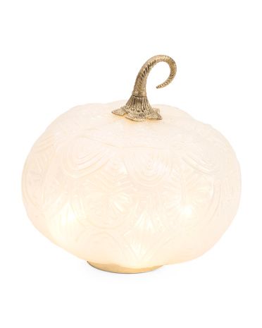 Led Glass Pumpkin | TJ Maxx