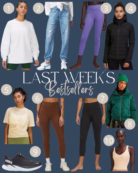 Last week’s bestsellers - bestselling fashion - fashion bestsellers - lululemon - Abercrombie 

#LTKSeasonal #LTKstyletip #LTKsalealert