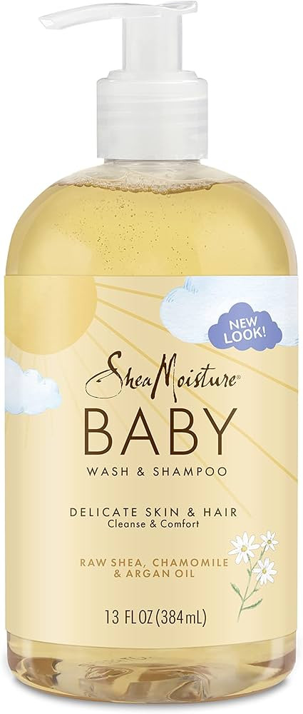 SheaMoisture Baby Wash & Shampoo for All Skin Types Raw Shea, Chamomile & Argan Oil Baby Wash and... | Amazon (US)