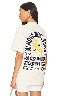 Diamond Cross Ranch Address Tee in Cream from Revolve.com | Revolve Clothing (Global)