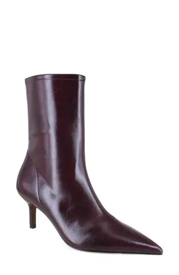 BCBG Rosalind Faux Leather Bootie in Burgundy at Nordstrom Rack, Size 10 | Nordstrom Rack