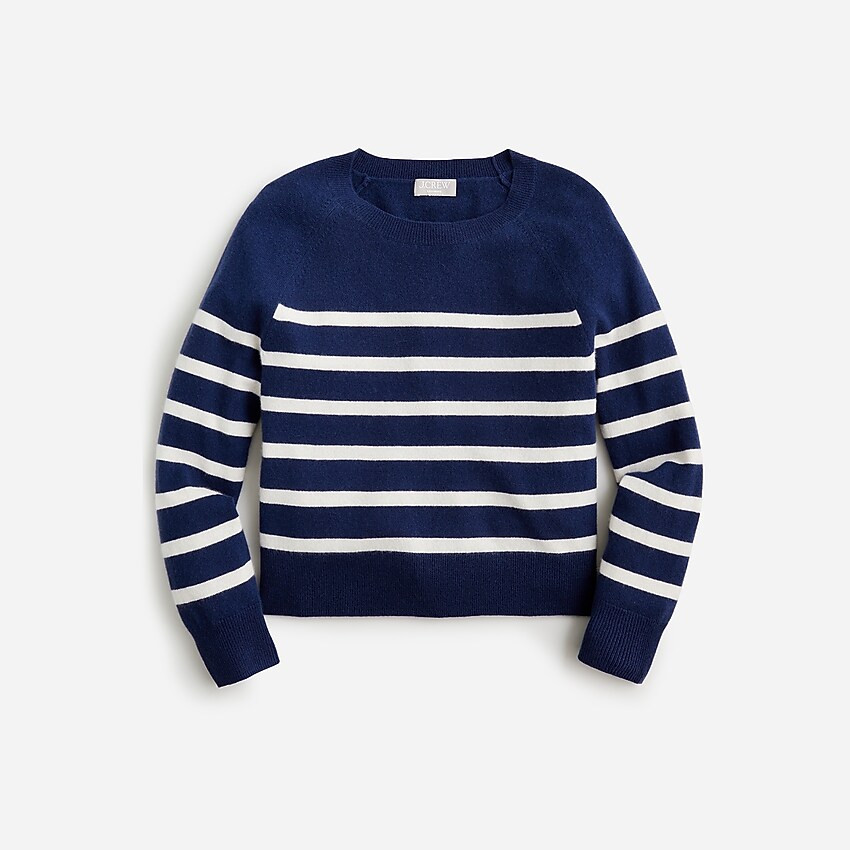 Cashmere relaxed sweatshirt in stripe | J. Crew US