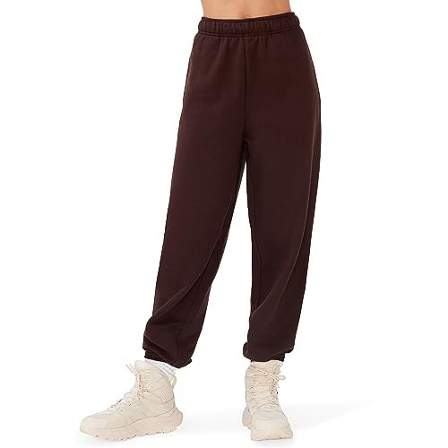 KUT & SO Womens Oversized Sweatpants – High Waisted Premium Midweight Fleece Joggers – Cozy Loungewear Boyfriend Fit Brown Coffee X-Small | Amazon (US)
