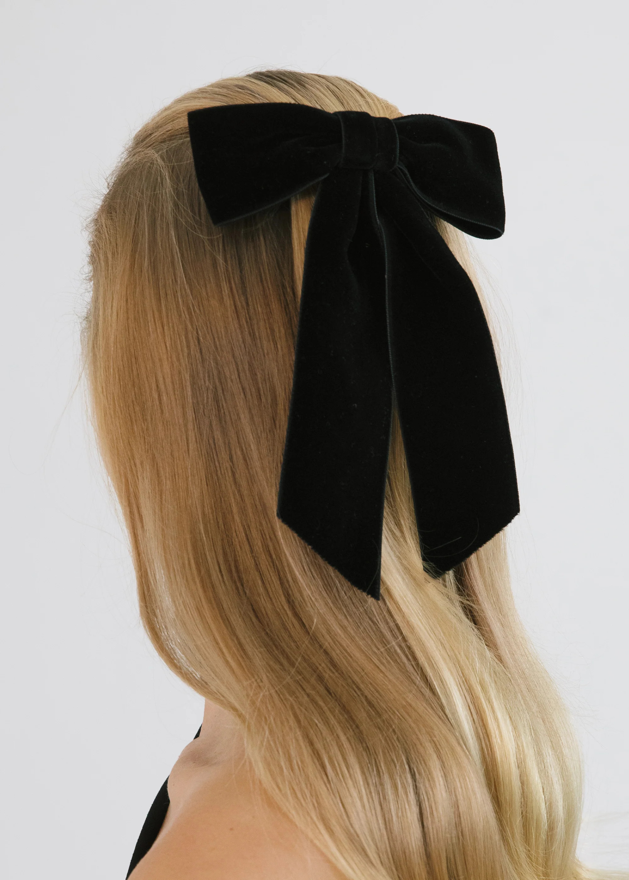 Wide Velvet Bow Barrette | Jennifer Behr 