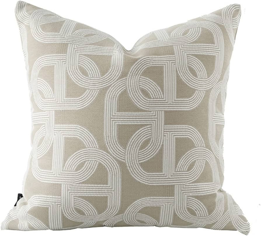 Croker Horse 18x18'' Inches Throw Pillow Cushion Cover - Pig Nose Pattern Chenille Jacquard Embro... | Amazon (US)