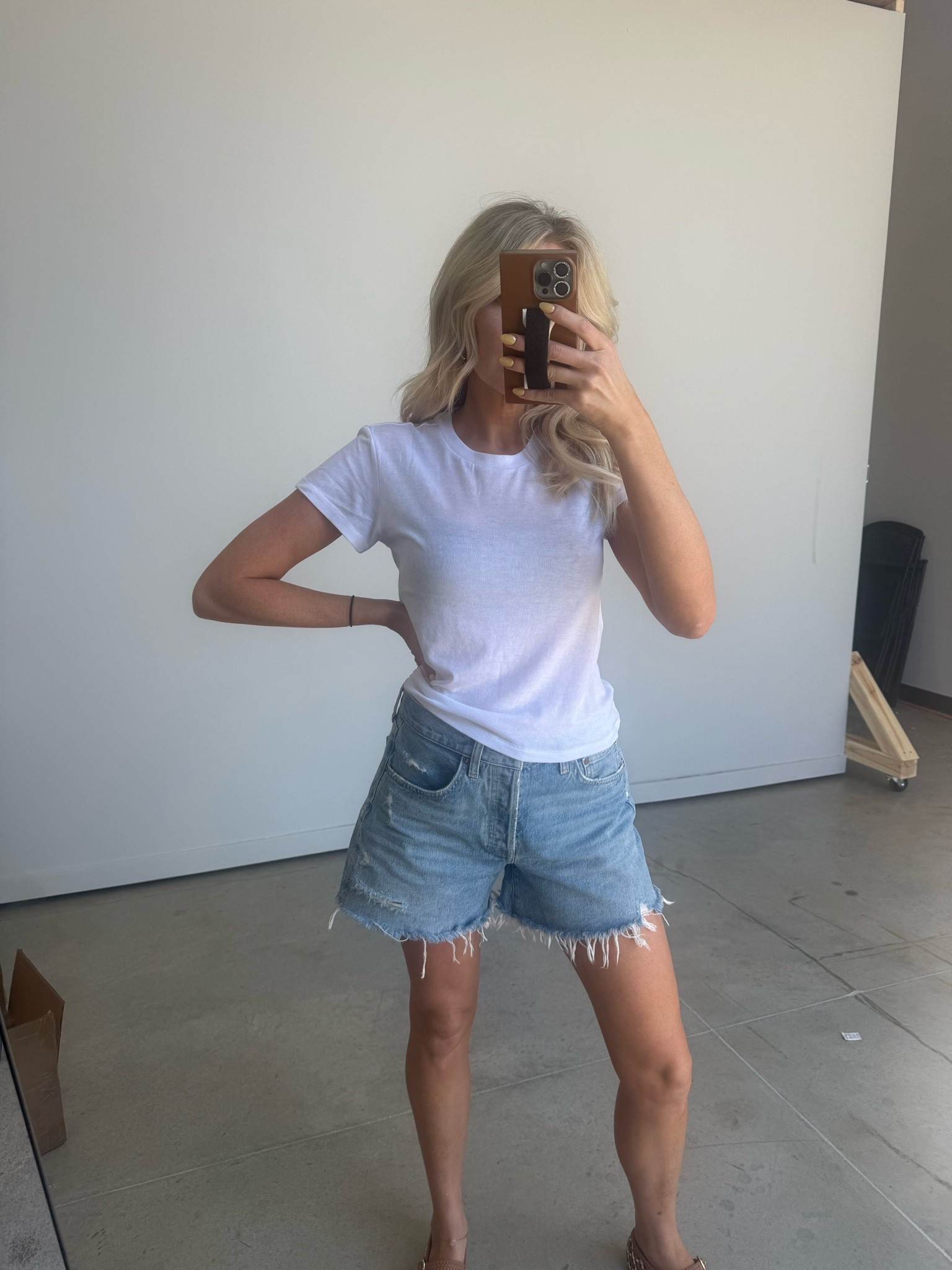 The perfect white tee and denim shorts!

#LTKTall #LTKootd #LTKmomlife
