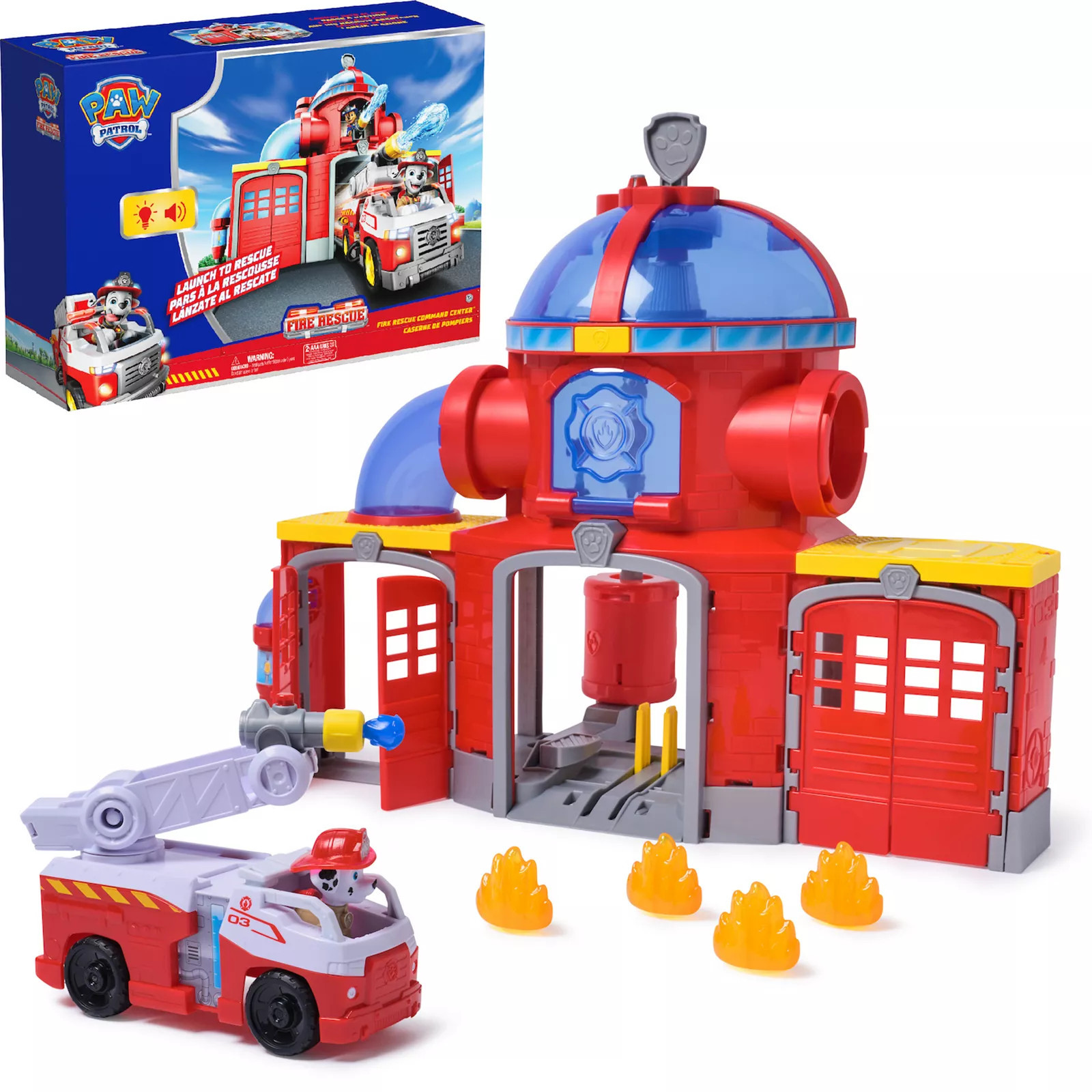 PAW Patrol Fire Rescue Command Center Playset with Marshall Figure, Multi | Kohl's