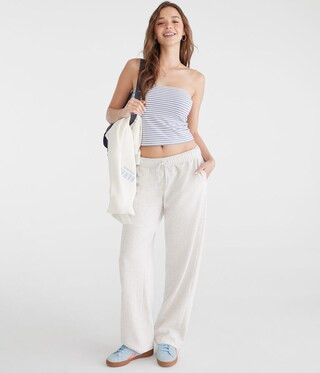 High-Waisted Straight Leg Sweatpants | Aeropostale