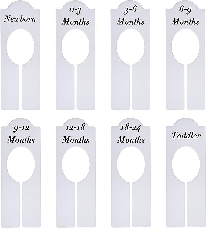 Closet Dividers Baby Nursery Clothing Rack Size Dividers Boy Girl Closet Organizer Dividers with ... | Amazon (US)