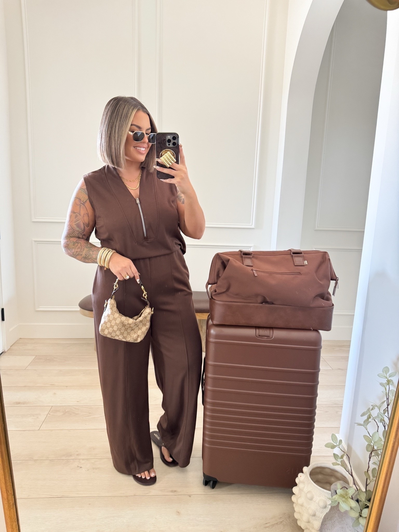 Jumpsuit is giving major Spanx vibes ! Has an opening in the back so it’s easy to use the restroom. Don’t get light colors tho because they show every lump and bump. Dark colors only IMO . 
Perfect for travel or errands. 
Size xl

Comment SHOP below to receive a DM with the link to this post on my LTK ⬇ https://liketk.it/6f9Eg

https://liketk.it/6f9Eg

#LTKootd #LTKMidsize #LTKTravel