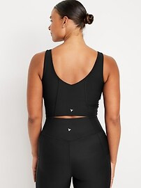 Light Support PowerSoft Longline Sports Bra | Old Navy (US)