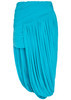 Wes asymmetric ruched tissue jersey midi skirt | Harvey Nichols