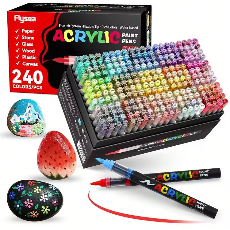 12/24/48/60/72/120/168 Colors Professional Artist Marker Set, With Soft Brush Tips And Fine Sketc... | SHEIN