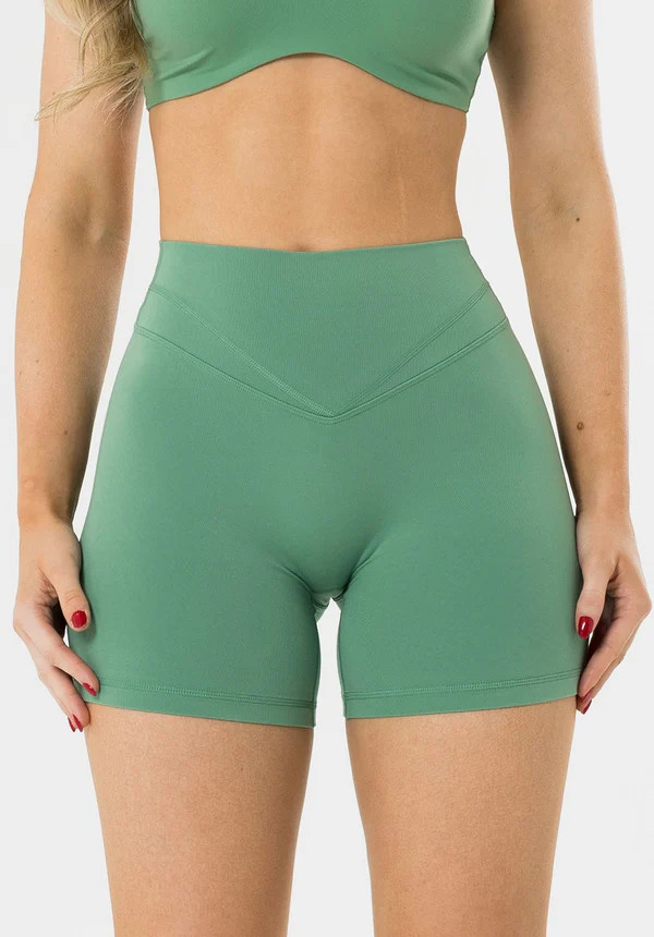 Reluna\u2122 Icon High-Rise Sculptseam\u00ae Plus Short 5\u201d Avocado | Paragon Fitwear