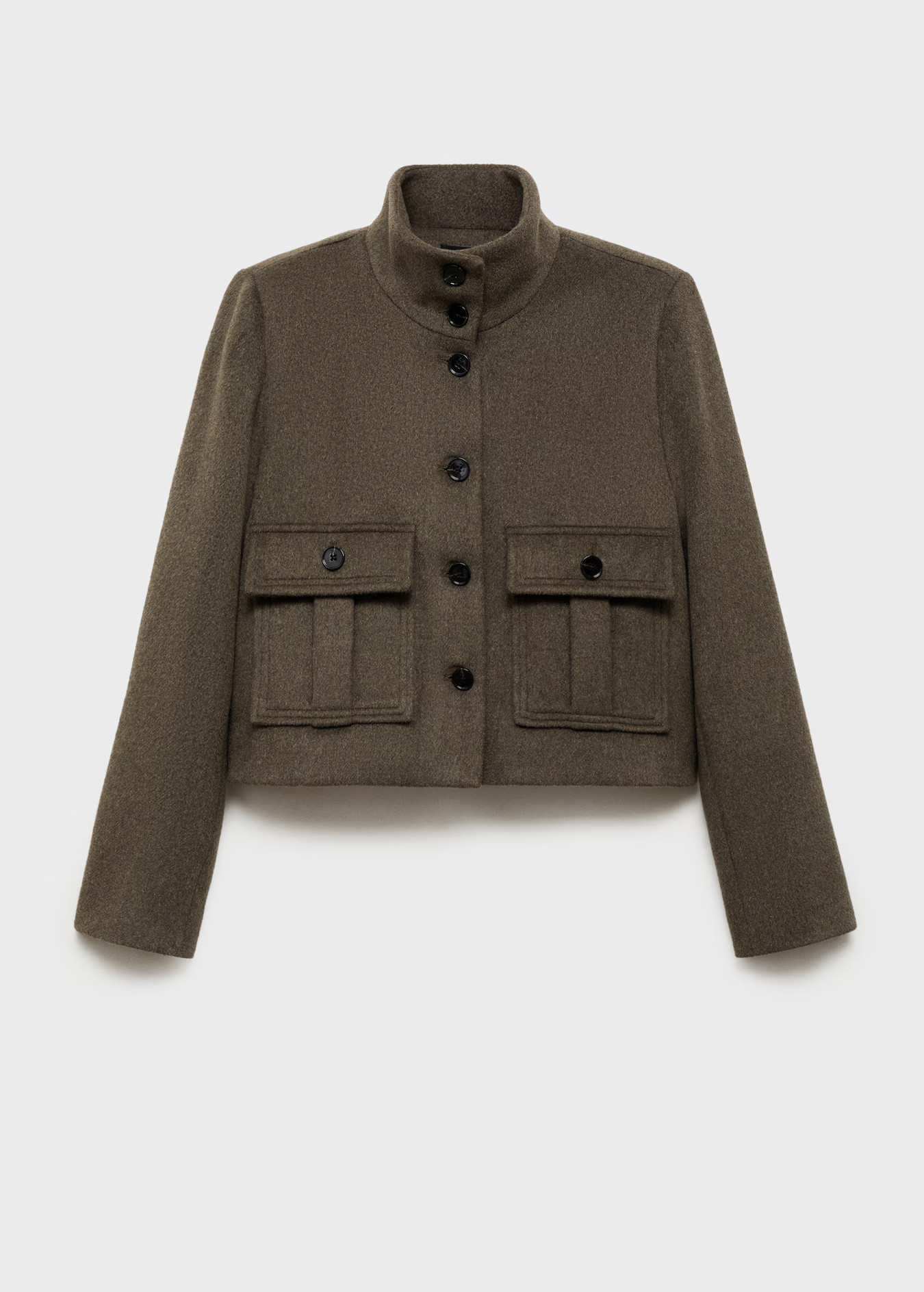 Wool-blend jacket with pockets - Women | MANGO United Kingdom | MANGO (UK)