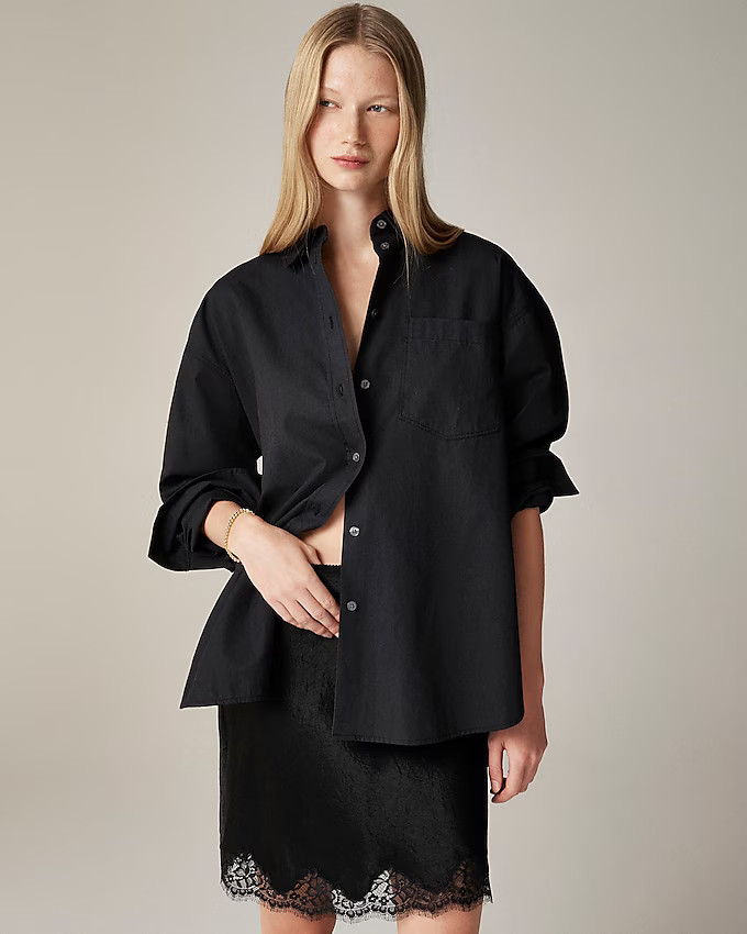 Étienne oversized shirt in lightweight oxford | J. Crew US