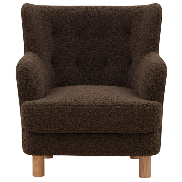 Safavieh Rainier Wood Accent Chair in Brown / Natural | Walmart (US)