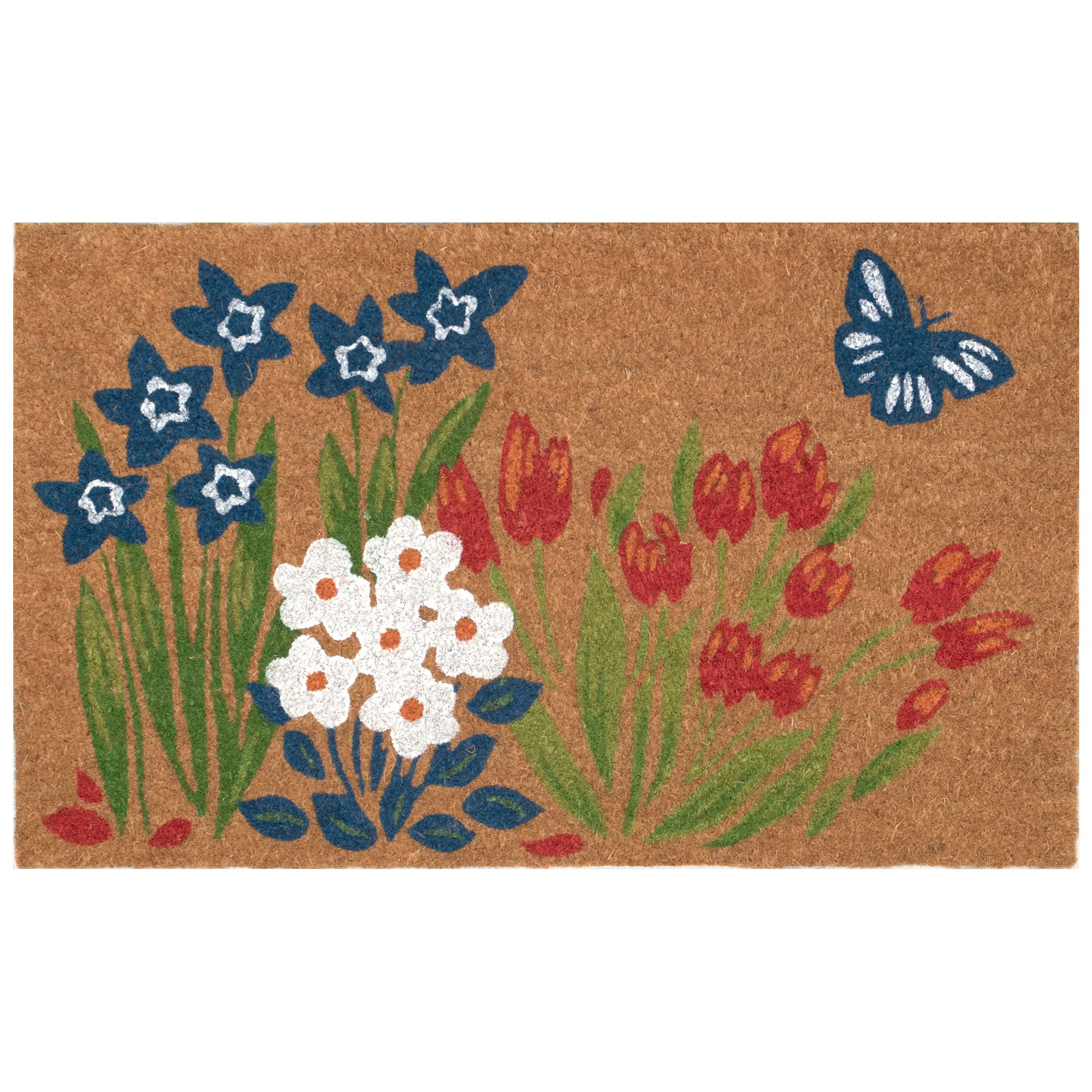 Yusuke Fresh Flowers Outdoor Mat Primary | Wayfair North America