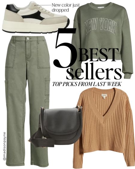 Last week’s best sellers 🥰 include an NYC sweatshirt, under $20 and fits tts (I wear a medium). The cargo pants also come in black (I wear a medium), fit tts, only $18. The sweater is from Open Edit and included in the NSale for under $40. The retro sneakers just dropped a new color! And the saddle bag is great for summer and transitioning into fall.

Best Sellers, Most Loved, Budget Fashion, Madison Payne

#LTKSeasonal #LTKstyletip #LTKunder50