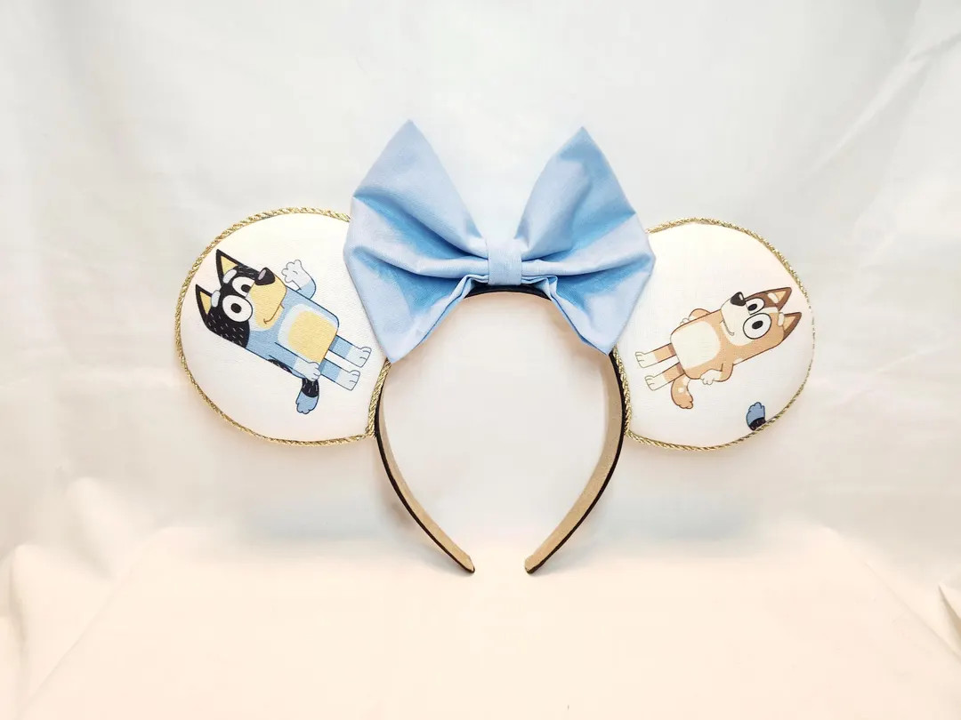 Bluey and Bingo Inspired Minnie Ears - Handmade Ears - Ready to Ship - Etsy | Etsy (US)