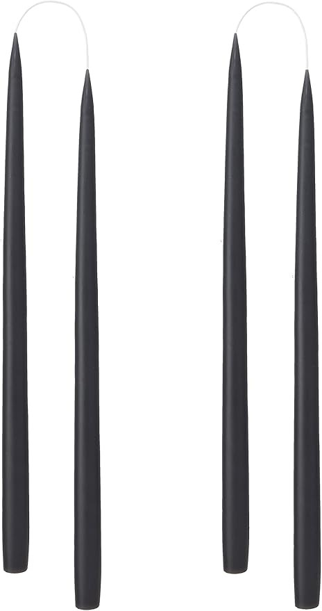 Kunstindustrien® Taper Candles – Set of 4, 13.8" – Made in Denmark, Long Burning Candles 15h... | Amazon (US)